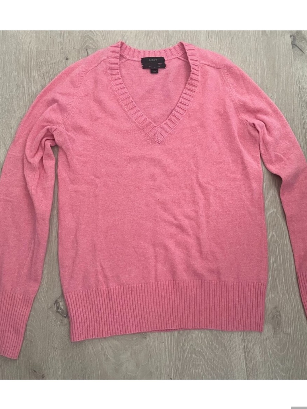 J. Crew Men's V-Neck Sweater in Pink